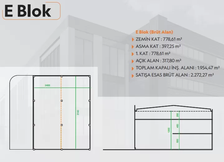 E Blok Kat Planı
